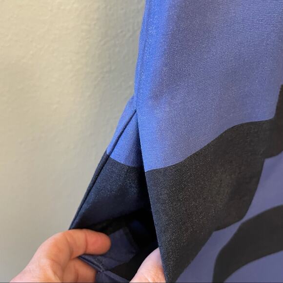 Banana Republic Rugby Stripe Shift Dress Size 6 Blue Womens Sleeveless Modest - Picture 5 of 7